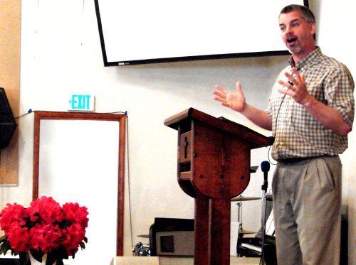 Pastor Phil Stevenson preaching
 "Paul before Rulers and Kings: Herod" - 5/10/09