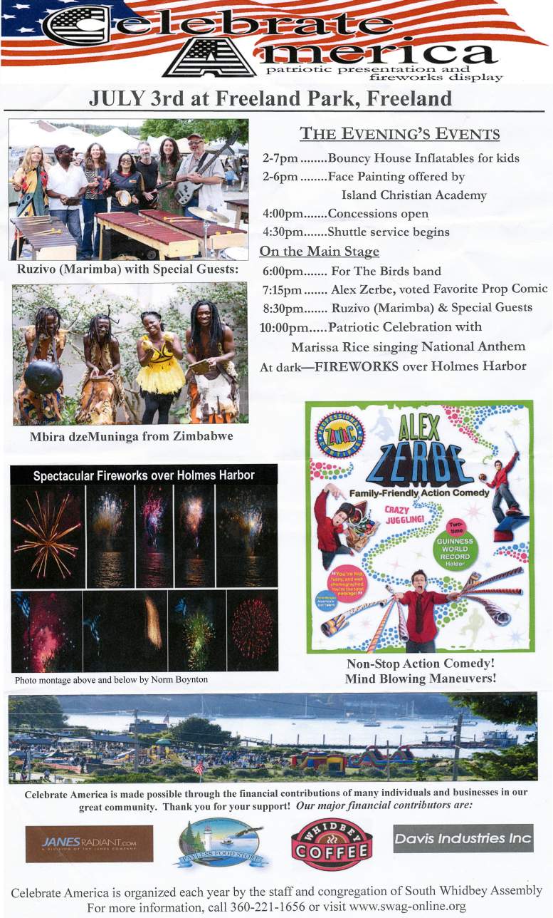 Celebrate America - Saturday, July 3, 2011, at Freeland Park 2-10:30 PM