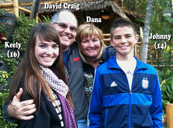 Family of David and Dana Craig candidating on weekend of July 11, 2010