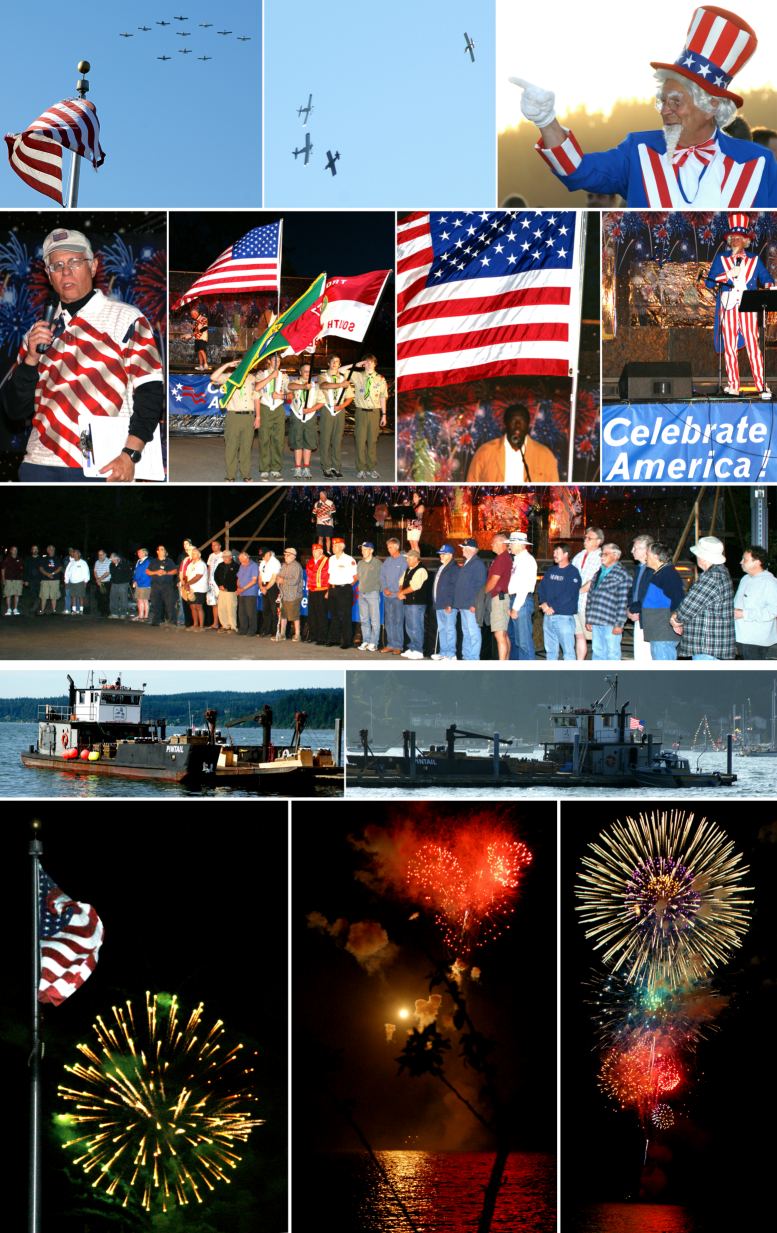 Celebrate America 2009
Patriotic Program and Fireworks -7/3/09
( Click the photo collage to enlarge it. )