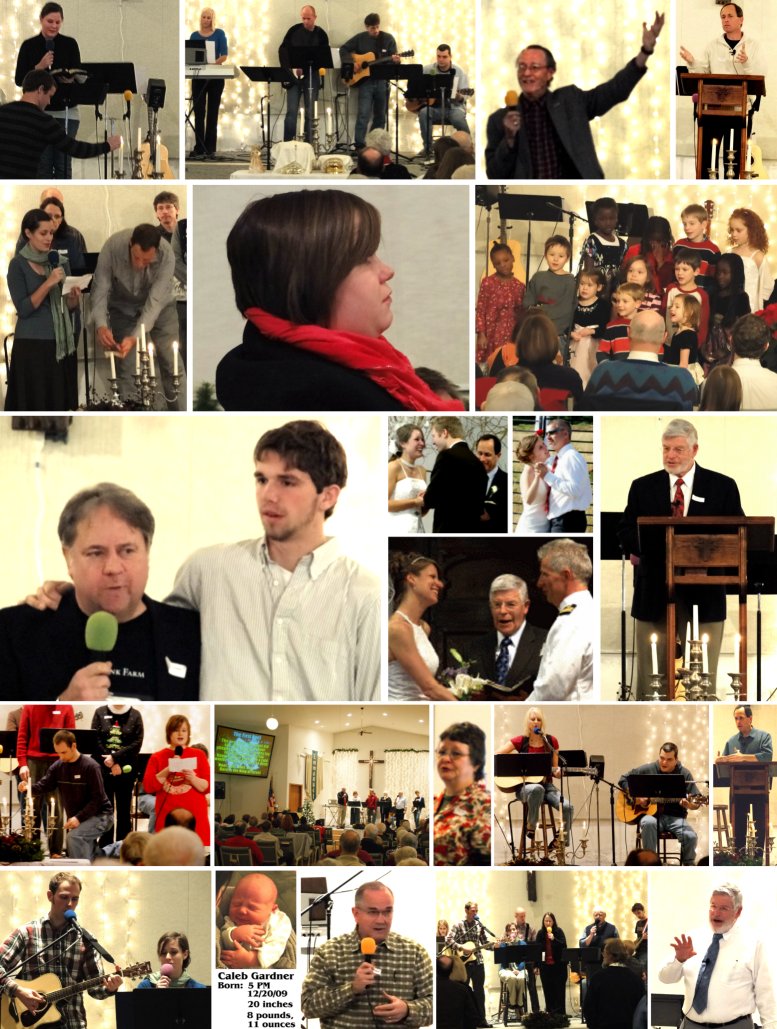 Sunday Service Scenes - December, 2009
( Click this collage to enlarge it... )