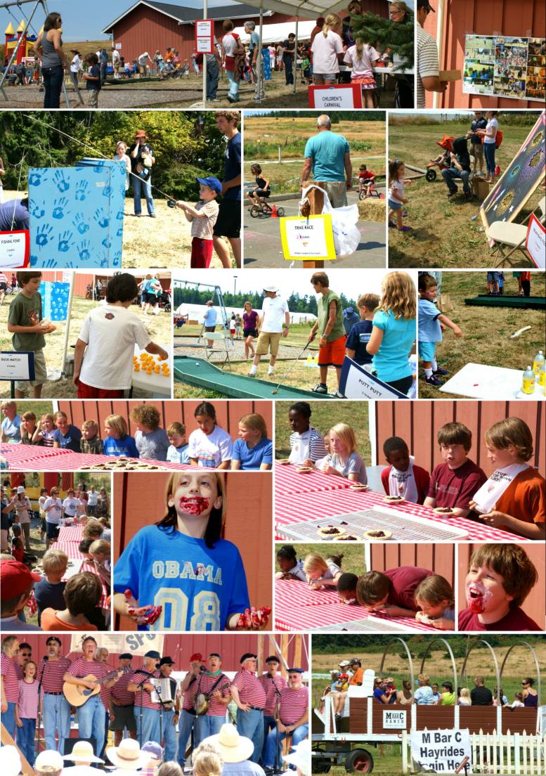 Loganberry Festival 2009 - Pie-Eating Contests - 7/25/09
( Click the photo collage to enlarge it... )