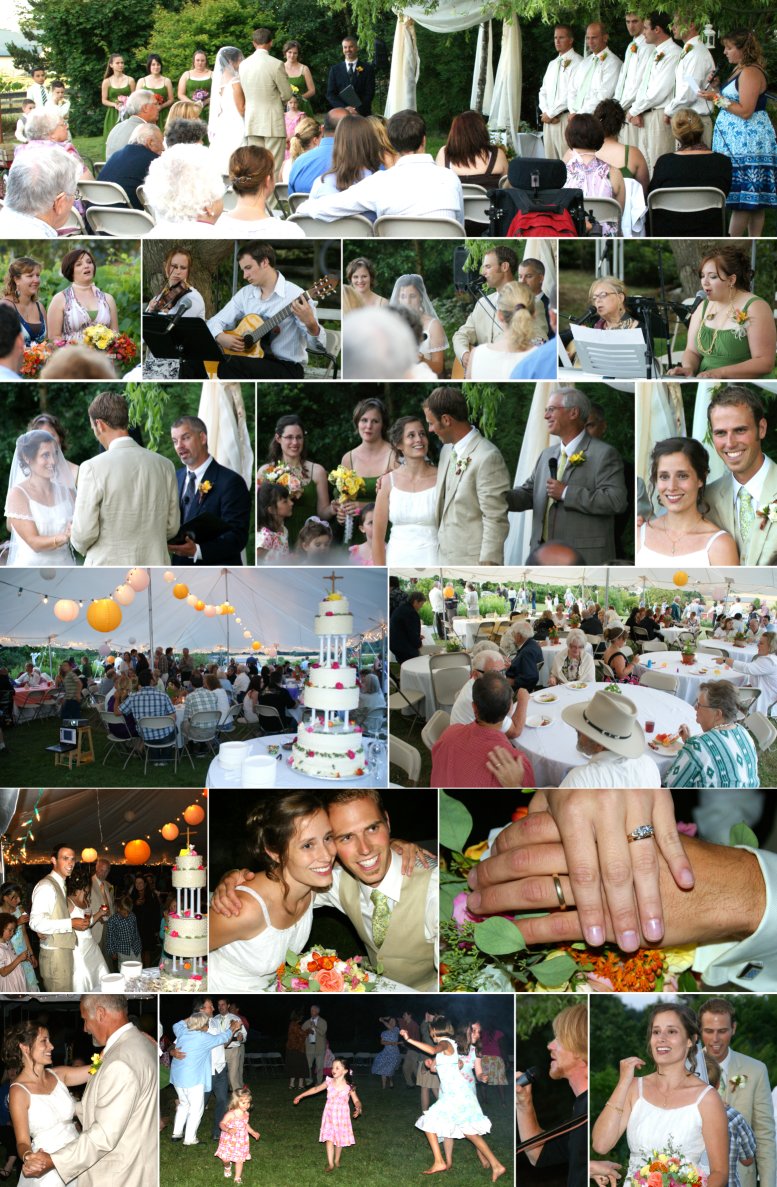 Wedding of Josh and Alicia Wenzek - 7/4/09
( Click the photo collage to enlarge it. )