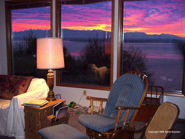 Wallpaper Photo - "Living Room Sunset" (640x480 )