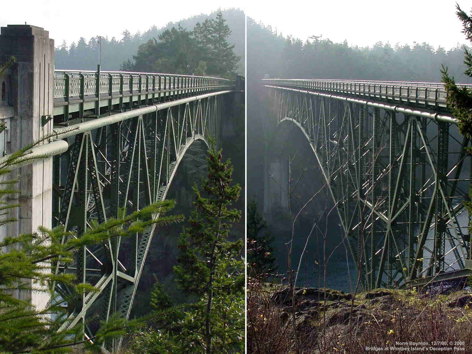 Bridges at Deception Pass on Whidbey Island - 1600 x 1200