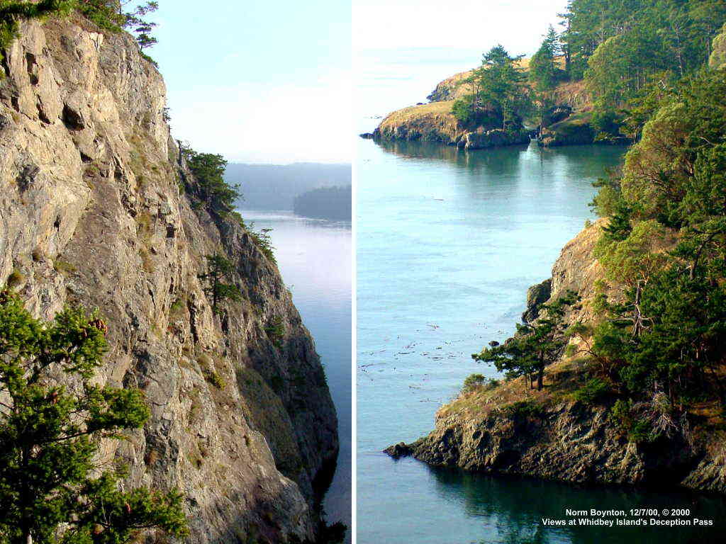 Views at Deception Pass on Whidbey Island - 1024 x 768