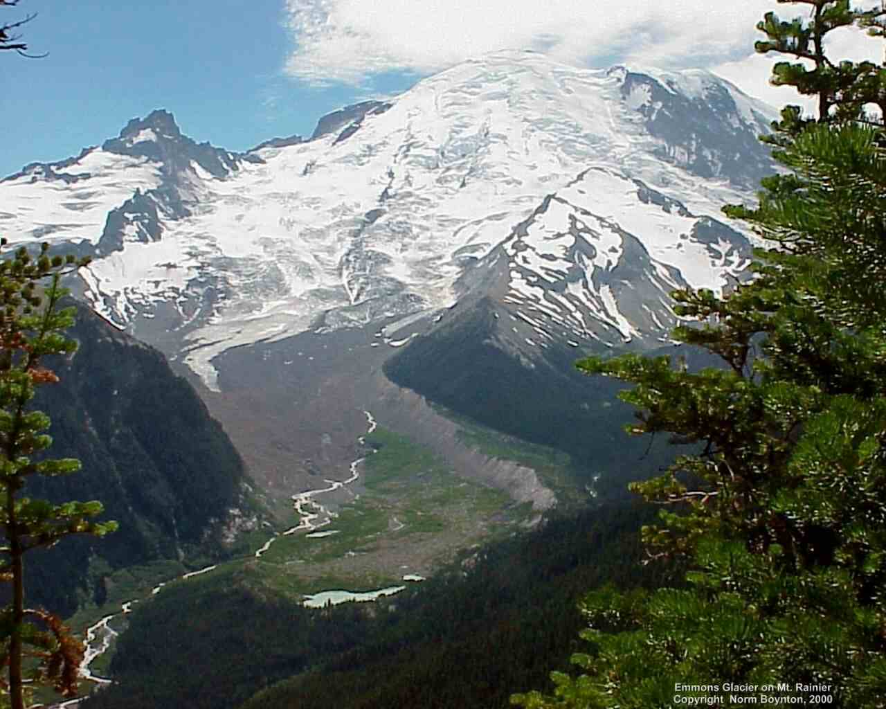 Mt. Rainier Glacier - 1280 x 1024