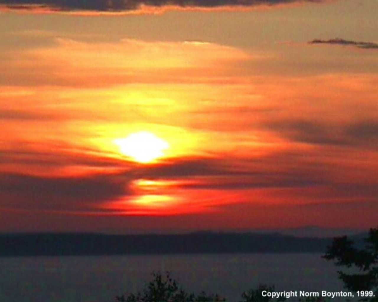 Sunset from Our House - 1280x1024