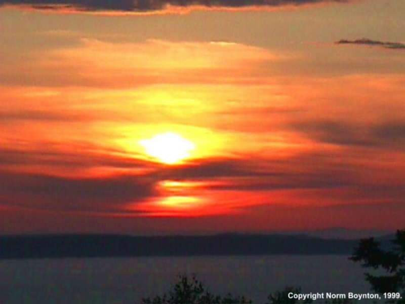 Sunset from Our House - 800x600