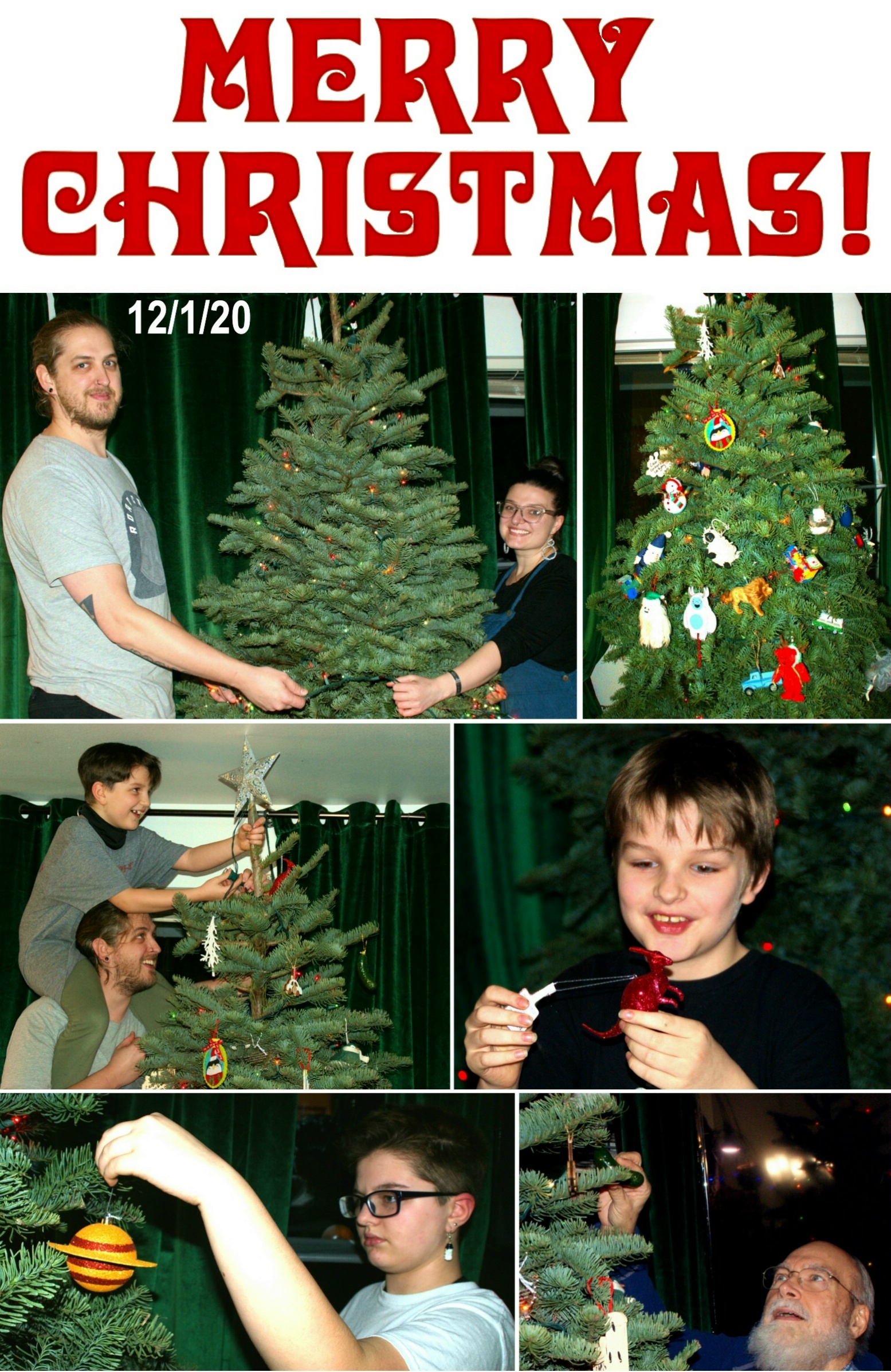 2020 Christmas Card - Front Enlarged