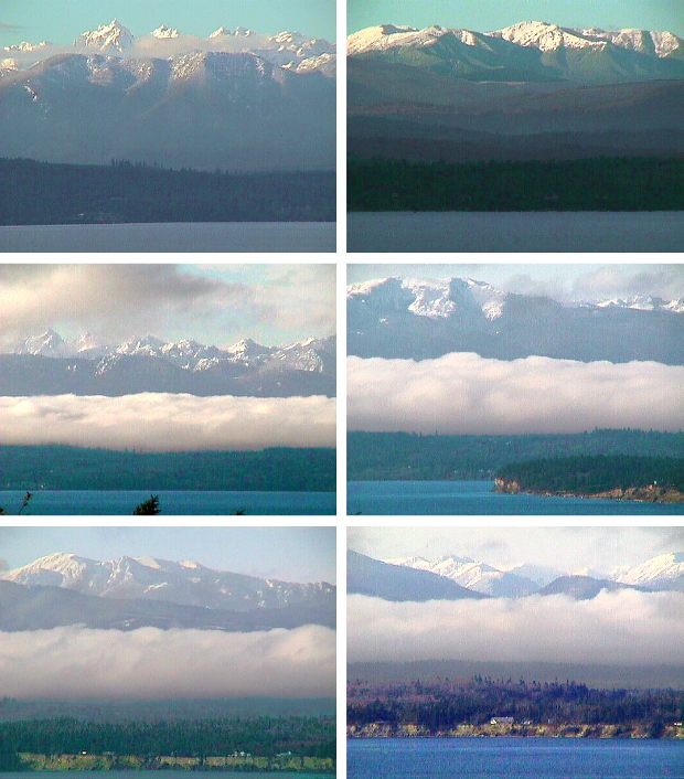 Our Views of Olympic Mountains in December