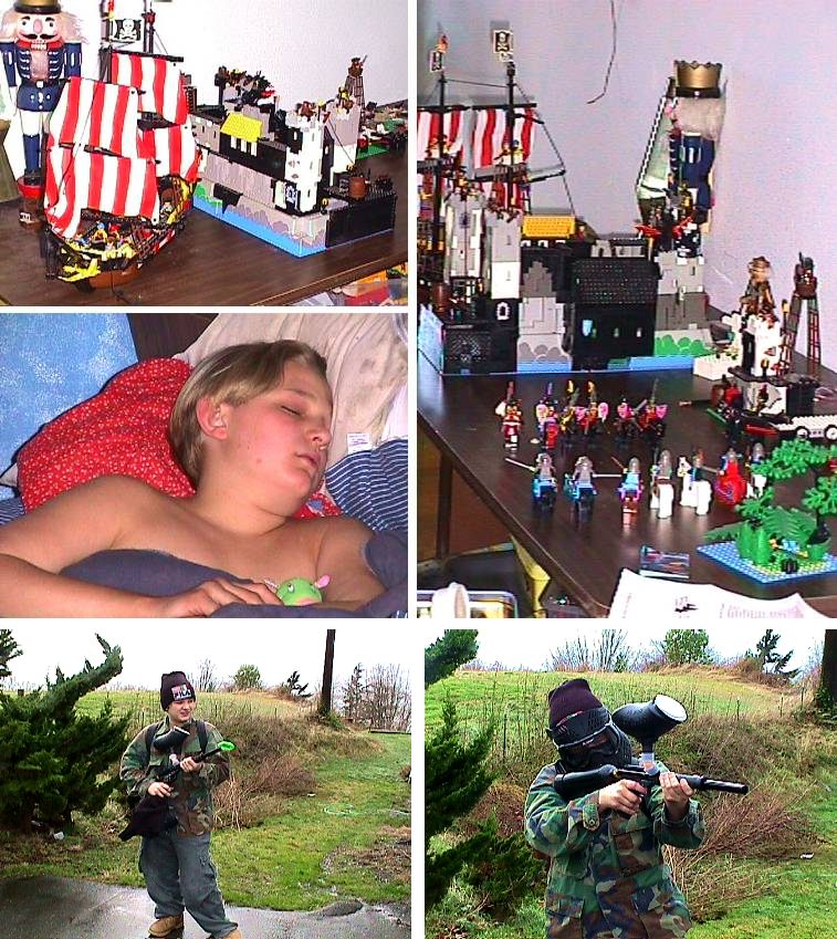 Phil's Legos and as PaintBall Warrier